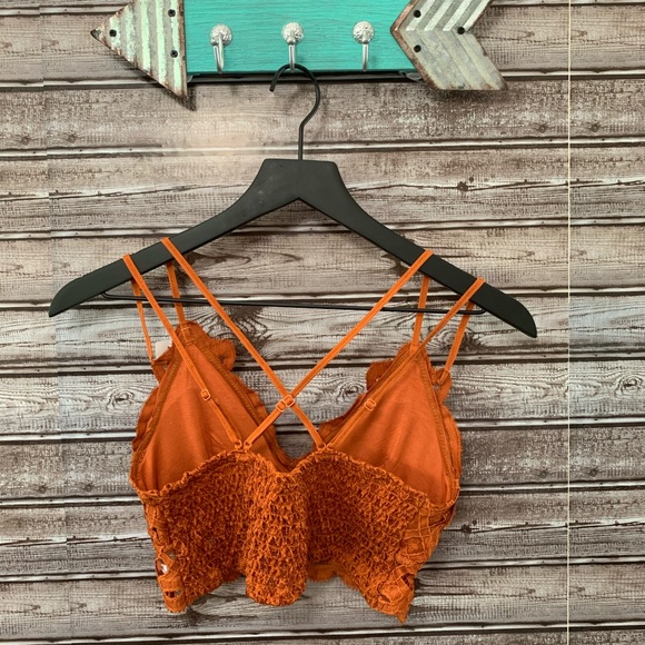 Scalloped Lace Rust Bralette - Picture 7 of 8